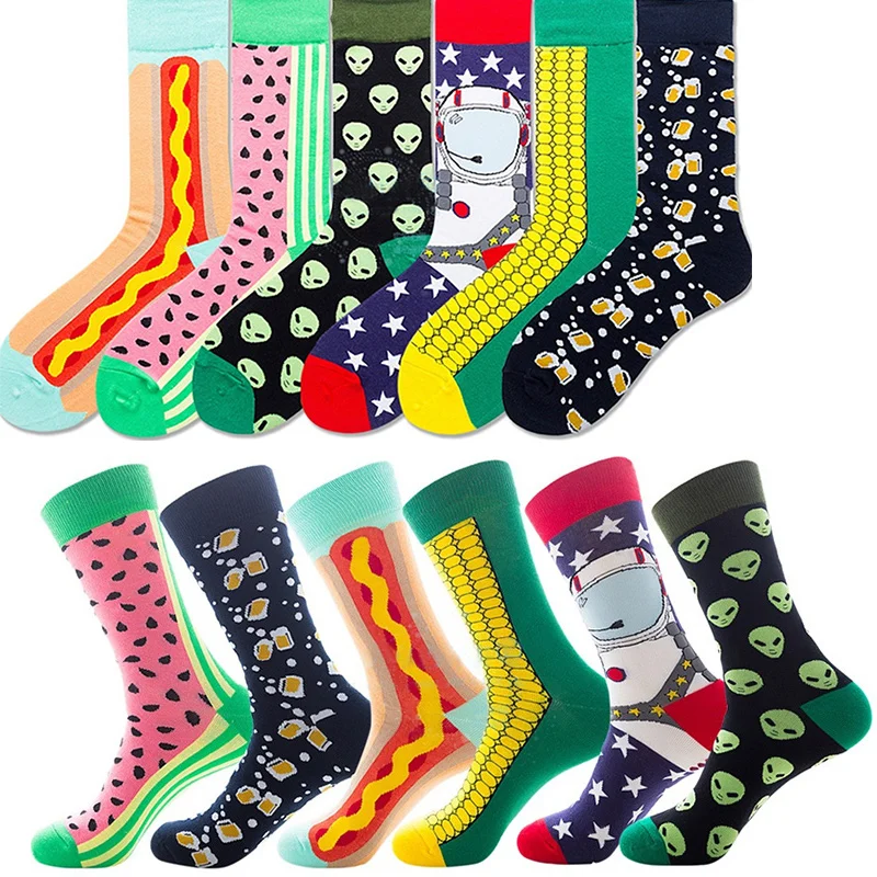 1/5шт Компресия чорапи, Спортни мъжки дамски памучни чорапи дишащи за хранене с по-добра класификация, идеални за джогинг, разходки на открито