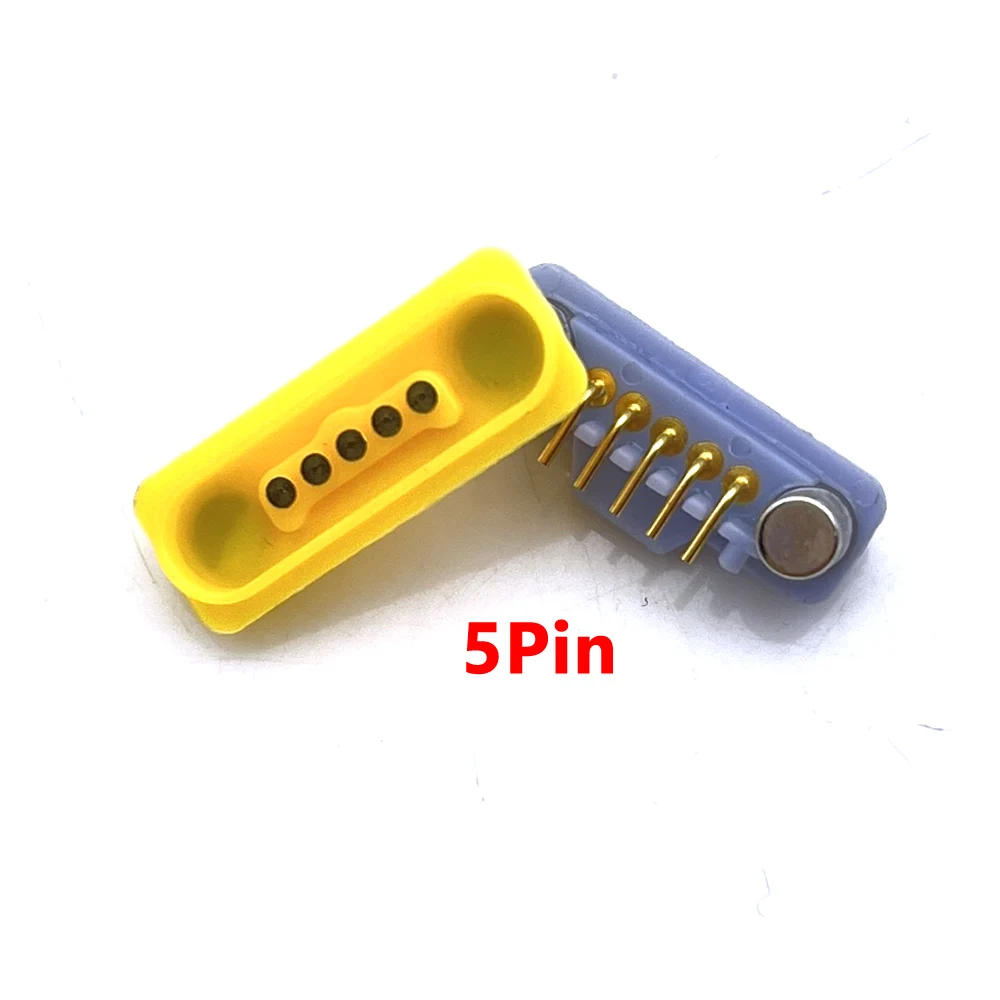 1 чифт 2A 4Pin 5Pin Водоустойчив магнитен конектор dc PogoPin Pogopin Мъжки женски Пружина конектор за пренос на данни за постоянен ток
