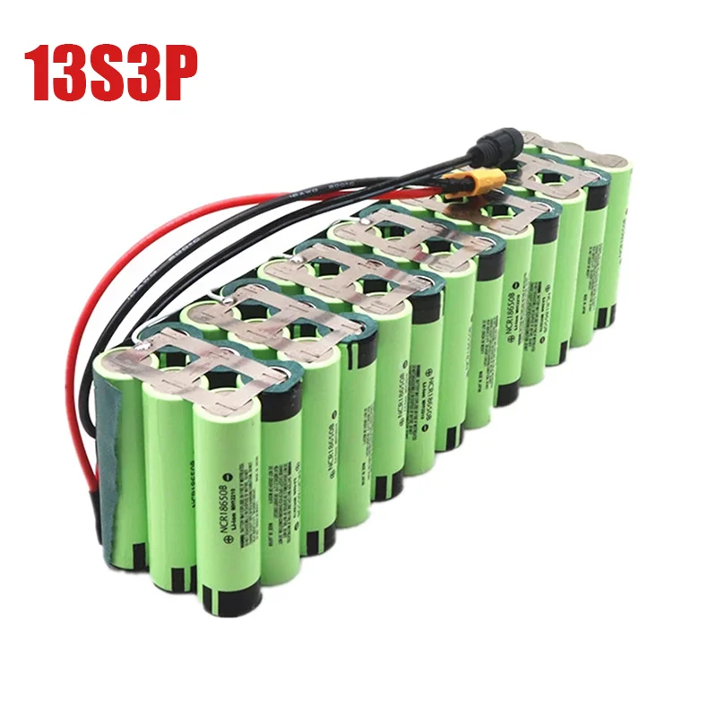 100% Originele 13S3P 48V 30Ah 1000W Литиево-йонна батерия 54,6 V Li Ion Elektrische Скутер Batterij Met Bms + Lader T Dc