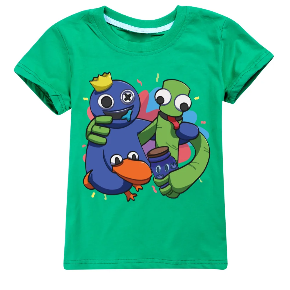 14 Цвята, Обикновен тениски за момичета и момчета, Памучен тениска с къс ръкав за деца, Летни ризи, Детски блузи за 2-16 години