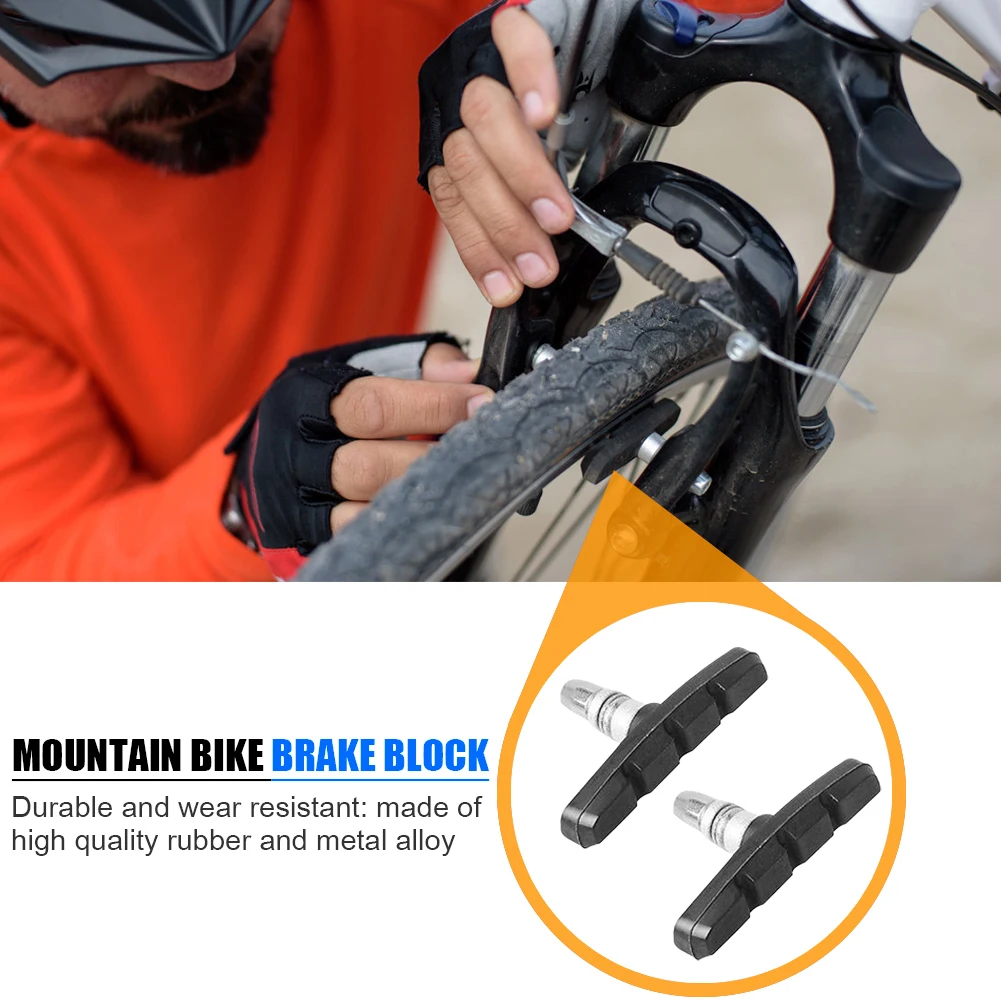 24 бр. велосипедни безшумни накладките за V-Brake симетрични 70 мм велосипедни накладките с болтове за велосипедни части Shimano