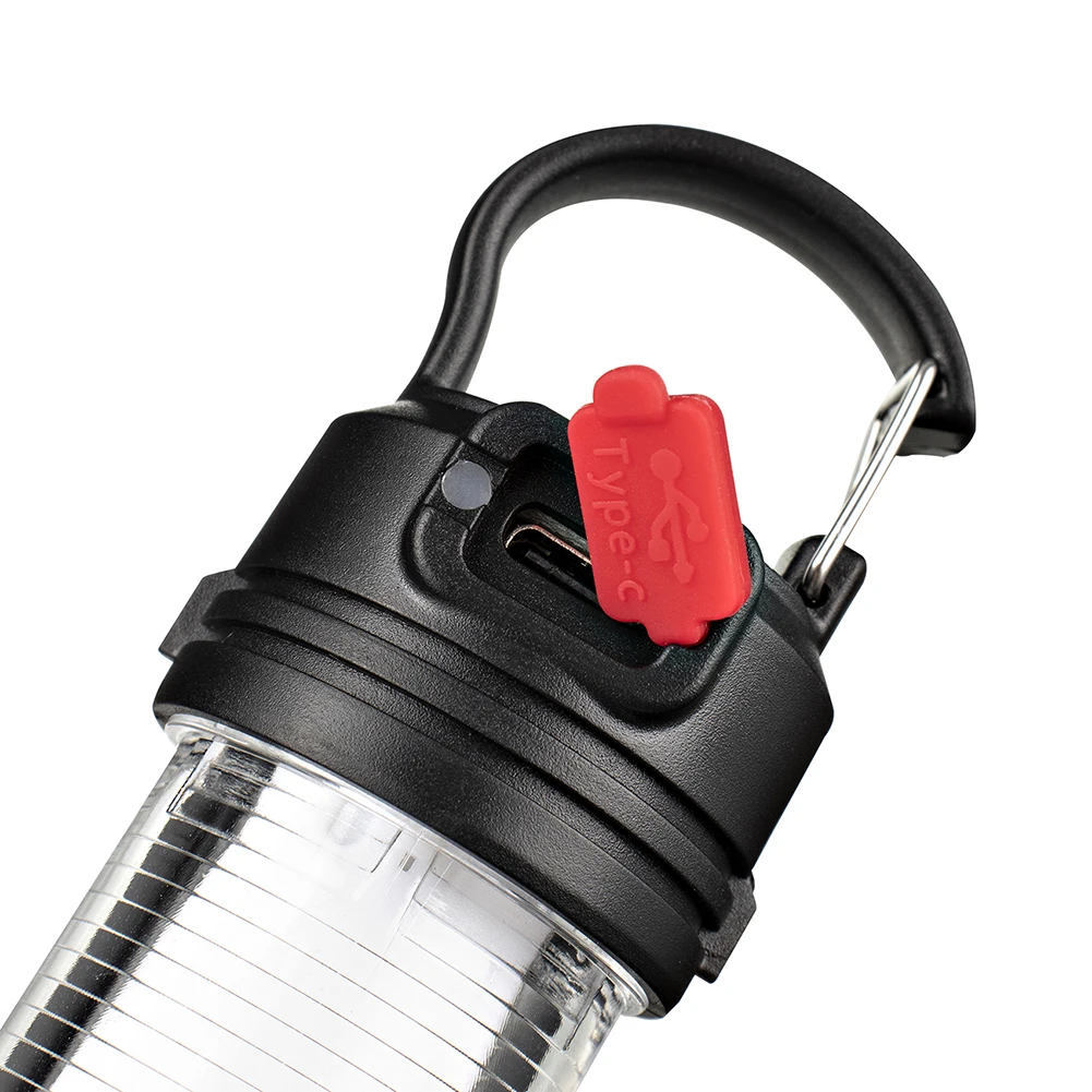 5 режима на Кемпинговый фенер на открито USB Акумулаторна Авариен лампа за къмпинг, водоустойчив Преносим ключодържател-фенерче, мини-фенерче