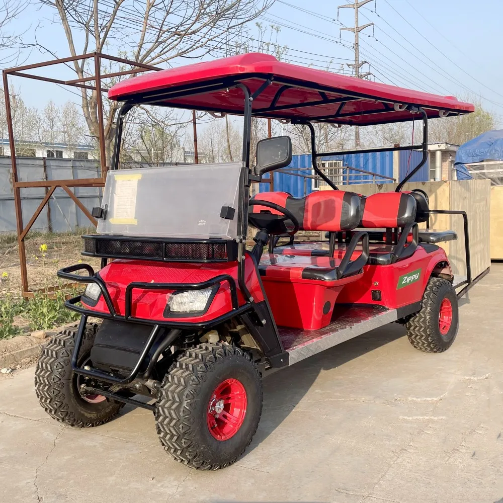 6-Местна количка за голф Електрическа 7 кВт литиево-йонна батерия за колички за голф 72V 200AH Електрическа количка за голф, за оф-роуд