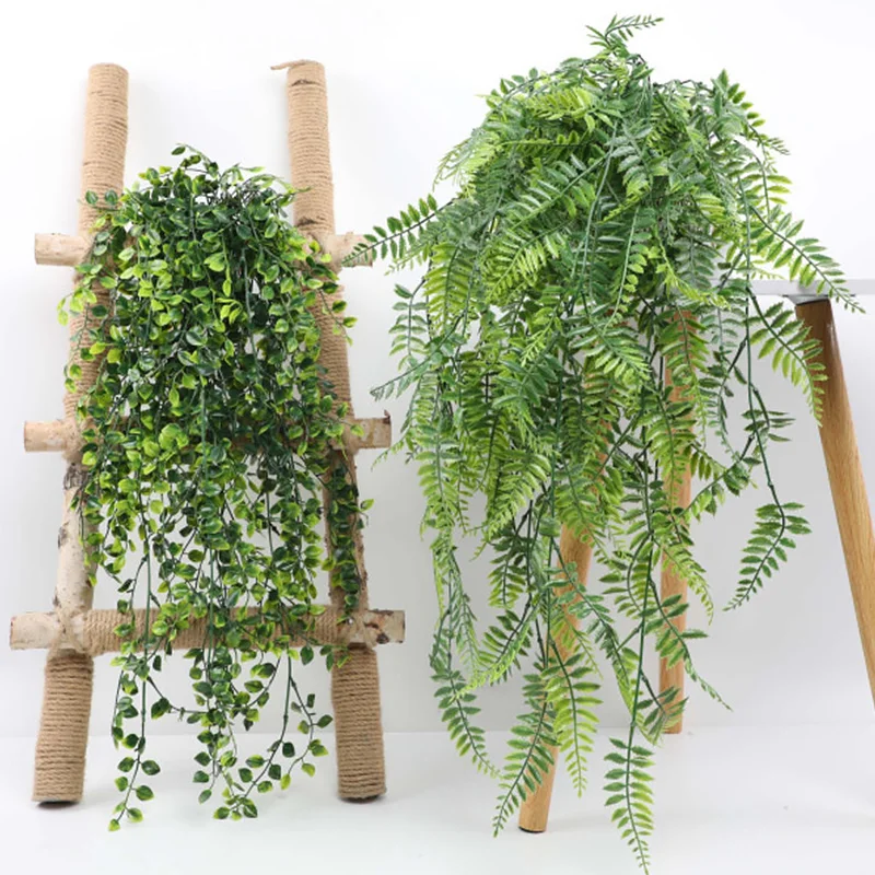 7 стилове, имитация на лозя, Зелени Растения, изкуствени ротанги, зелени листа, градинско сватбена украса за Дома