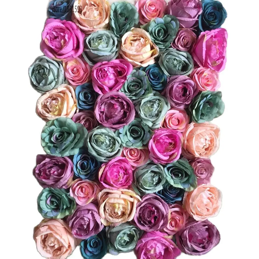 8 бр./лот, изкуствена коприна роза, божур, монтиран на стената цветя, сватбена фон, декорация, цветни аранжировки за сватби TONGFENG