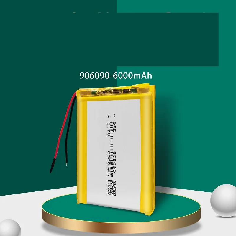 906090 3,7 6000 mah Литиево-Полимерна Акумулаторна Lipo Батерия Li ion Клетки За GPS Power Bank Led Лампа Електронна книга Таблет за Пречистване на