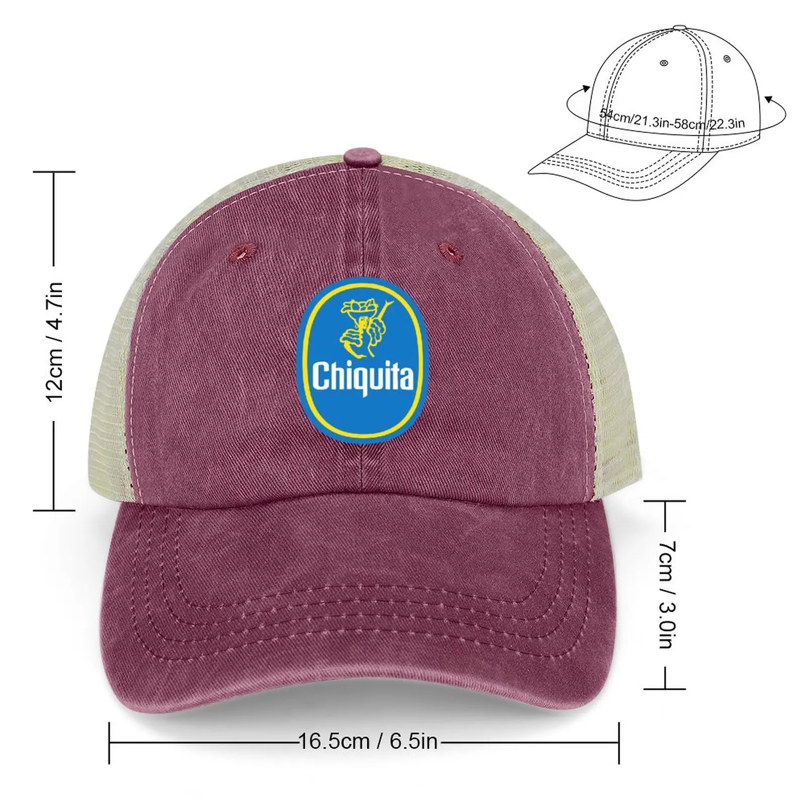 Chiquita Label Ковбойская шапка, полистирен шапки за партита, шапка за голф, луксозна марка шапка за жени, 2023 Мъжки