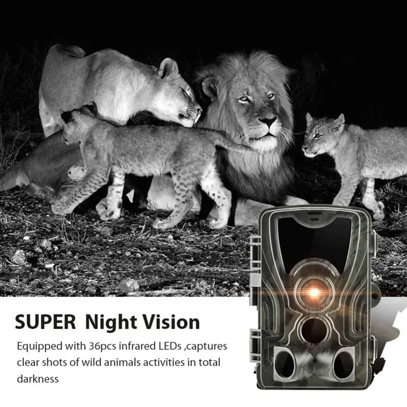 HC801A Trail Camera 1080P Дивата Камера С Активиране на Движение На Открито За Търсене на Следи за Нощно Виждане за Лов с 32 GB TF карта