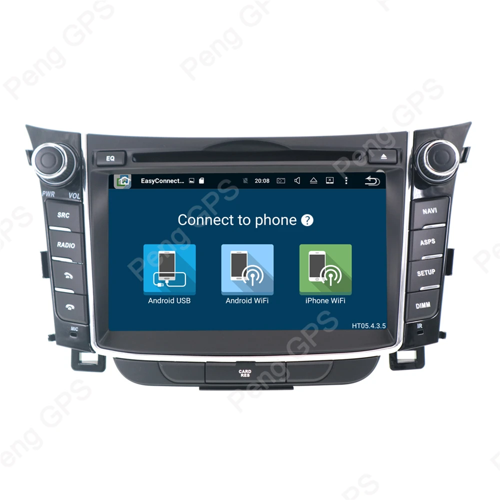 IPS Екран на Android 10,0/9,0 Автомобилен Радиоприемник за Hyundai i30 Elantra GT 2012-2016 GPS Навигация, CD, DVD плейър Вграден DSP главното устройство