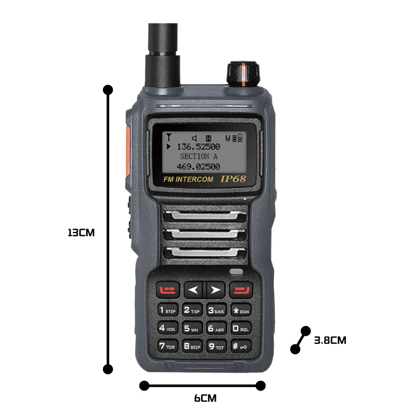 Ruyage IP68 Водоустойчив изглаждат време на канал NOAA Полнодиапазонный любителски 2-лентов радио 199CH Уоки Токи AM Air Авиационна Band Satcom