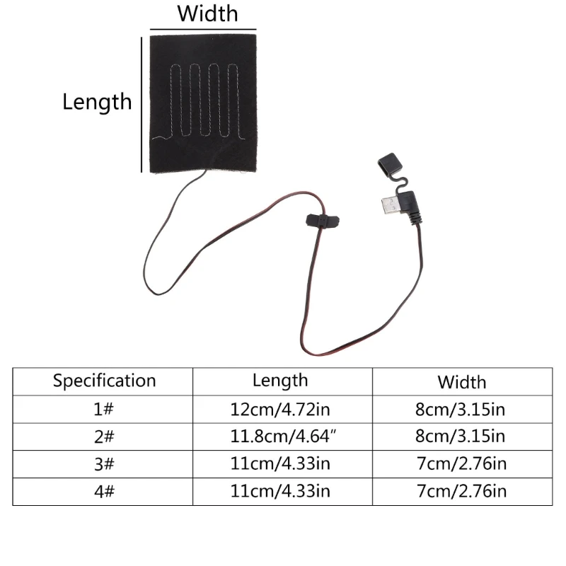 USB-нагревател за дрехи, електрически лист, топло за жилетка, пуховиков 29EF
