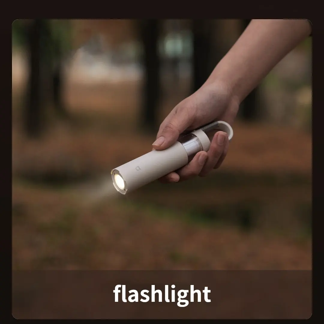 Xiaomi Mijia 3 в 1, Разделени лампа за къмпинг, приложението Smart Ambient Control, фенерче с плавно затъмняване, нощна светлина за външно осветление