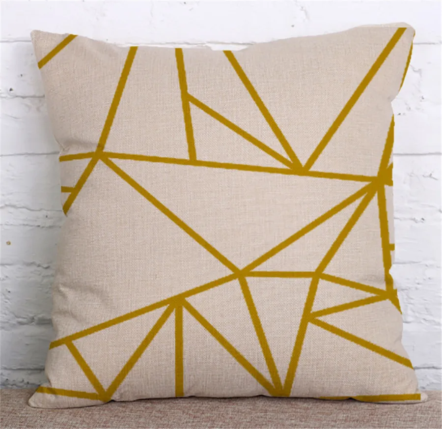 ZXZXOON Златна геометрична буква love домашен текстил, декоративна калъфка за дивана home decor capa de almofadas