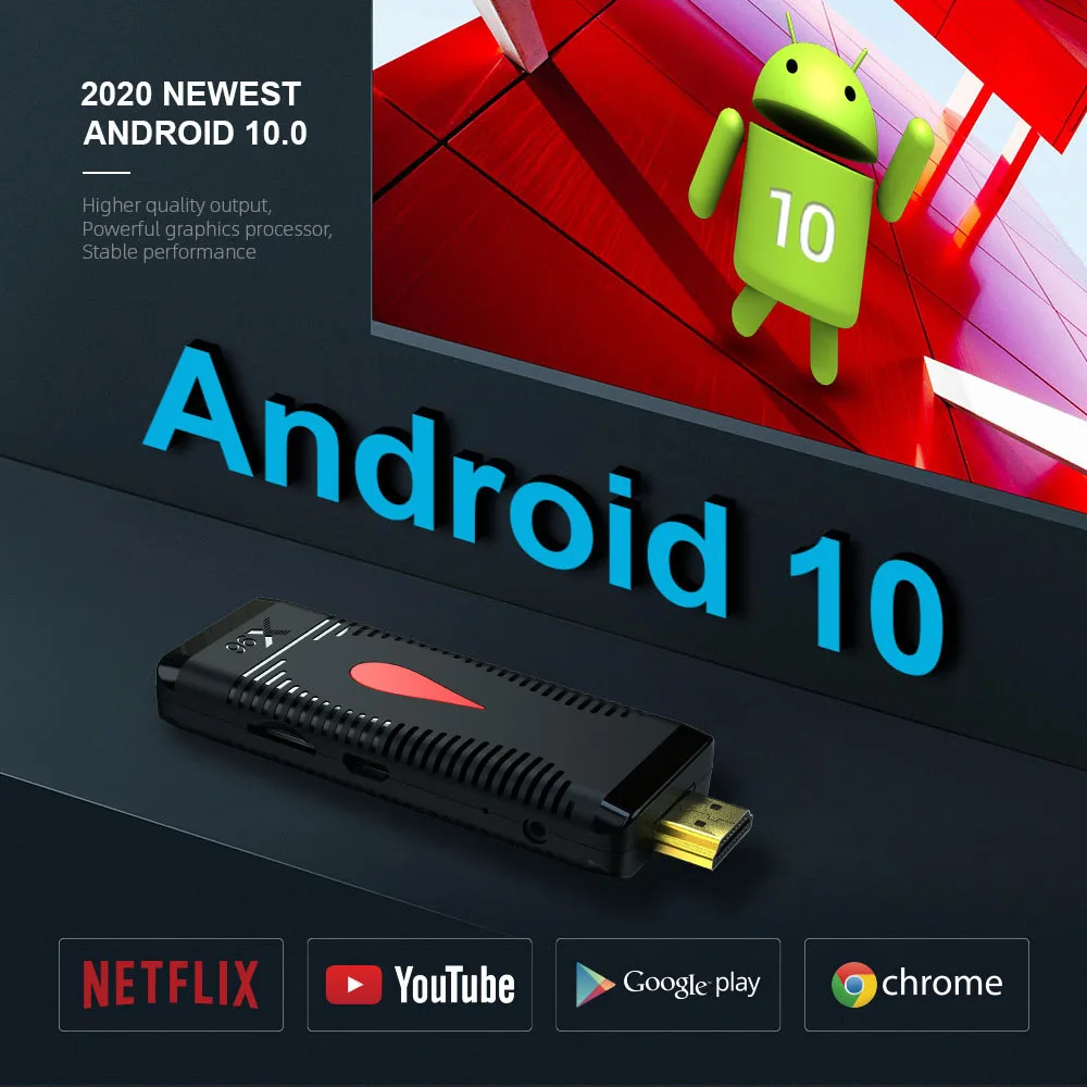 usb сателитен приемник Четириядрен стрийминг медия плеър X96 устройство Android 10 4K tv stick