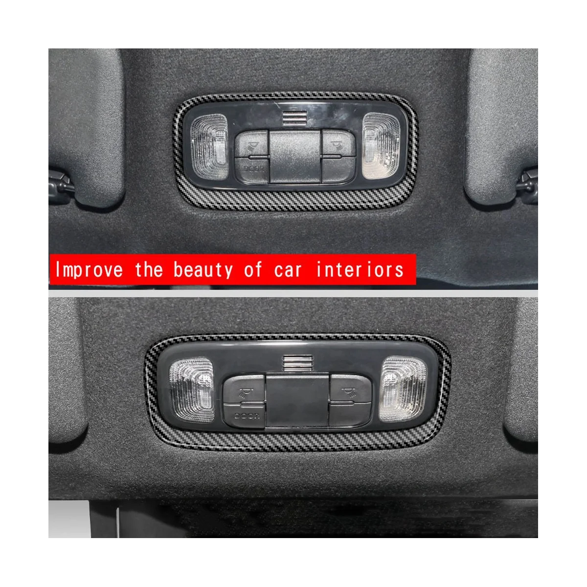 Автомобилни Стикери за Четене с Подсветка от Въглеродни Влакна, Декоративна Капачка, Стикери за YARIS/ЯРИС/YARIS 2020-2023