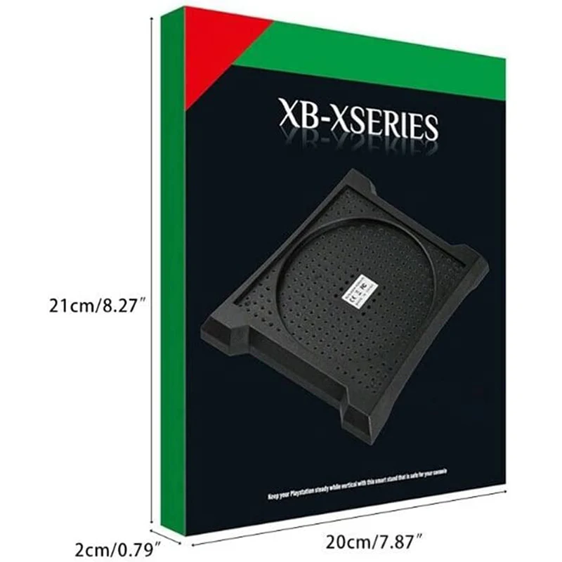 Вертикална поставка XSX, охлаждащ притежателя, нескользящая зарядно устройство, поставка за аксесоари за игралната конзола Xbox серия X, съвместимост с черен цвят