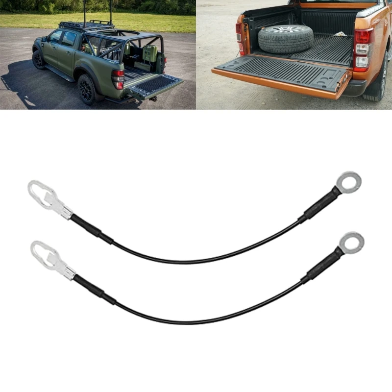 Висока производителност F37Z9943052A Двойка въжета задната врата на багажника, колани за поддръжка на подемни порта, лесен монтаж, подходящ за автомобил
