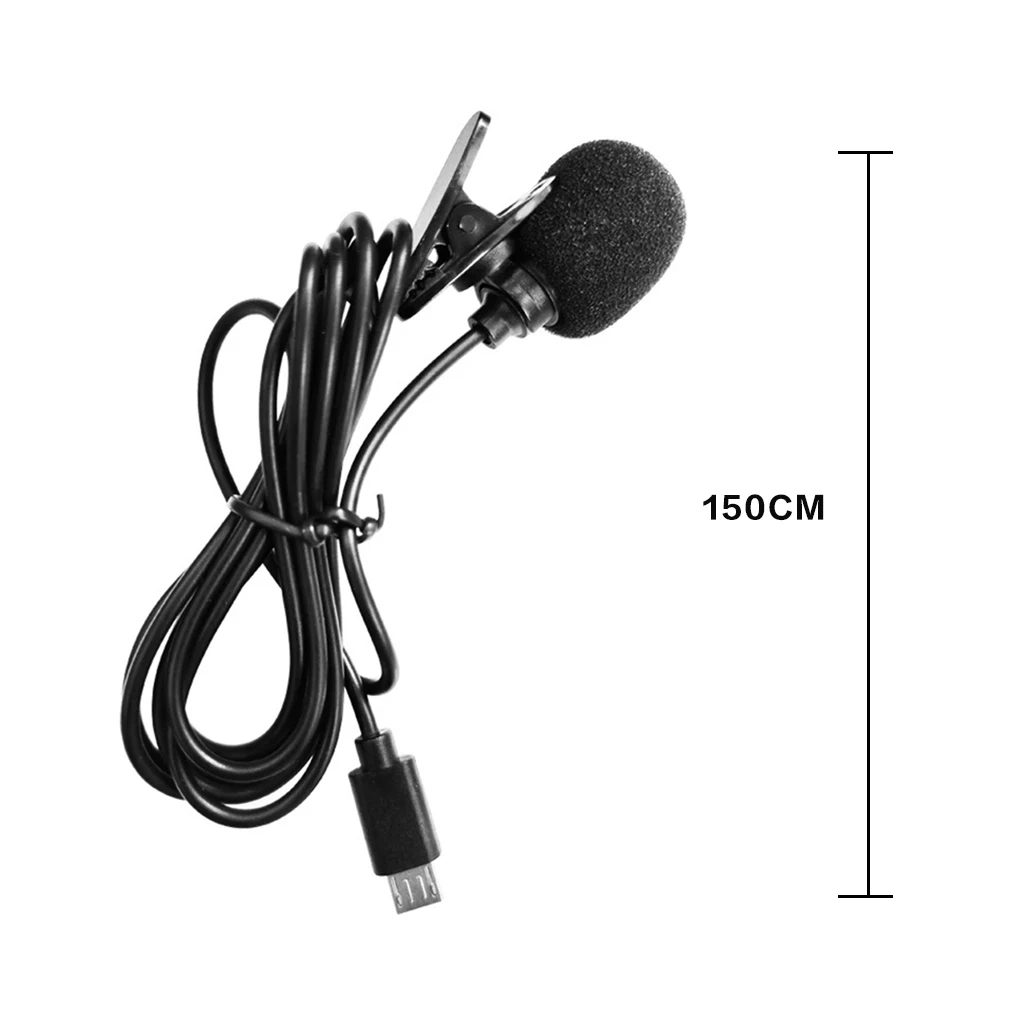 Висококачествен Външен микрофон Спортна екшън камера-камера Конектор Micro USB Дължина на кабела 1,5 м V39 V316