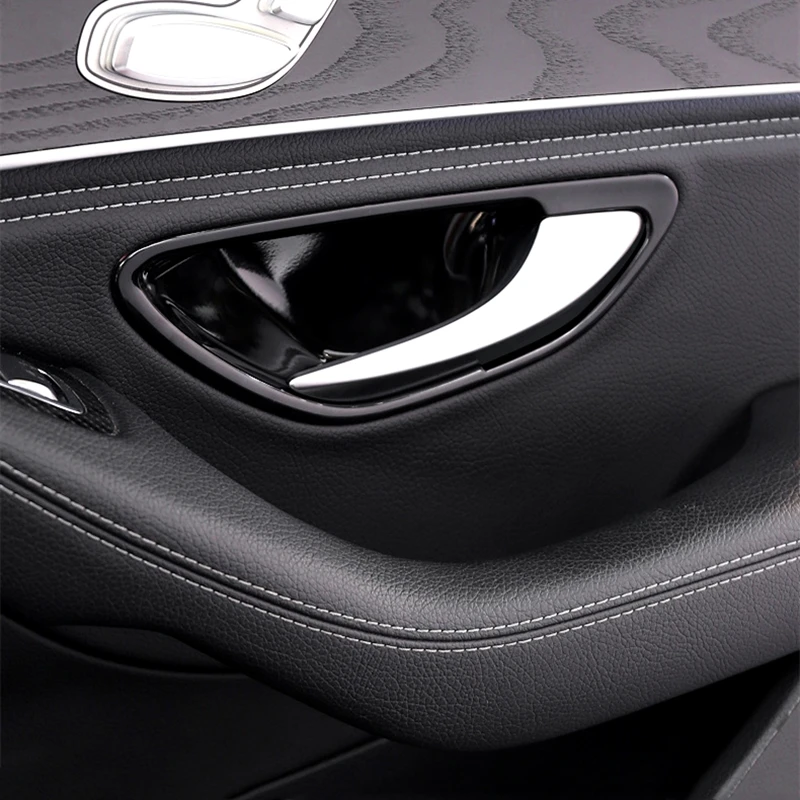 Вътрешна Рамка Дръжката на Вратата Декоративна Капачка на Финала на Купата на Дръжката на Вратата, За Mercedes Benz GLC E C Class W213 W205 X253 Цвят на Въглеродни Влакна