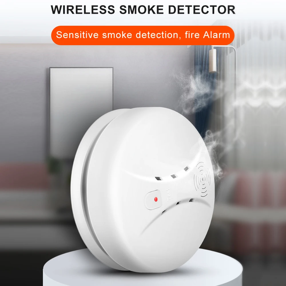 Детектор за дим Интелигентен Детектор за пожароизвестяване, Охранителна система Smart Life за домашна кухня/магазин/хотели/фабрика