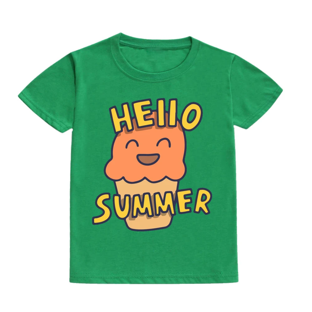 Детска риза за отдих, лятна риза с къс ръкав за деца, дрехи за момичета и момчета, детска тениска, подарък тениски за пътуване, детски дрехи