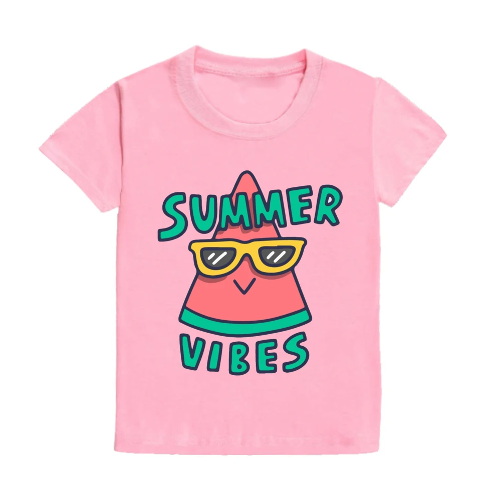 Детска риза за отдих, лятна риза с къс ръкав за деца, дрехи за момичета и момчета, детска тениска, подарък тениски за пътуване, детски дрехи