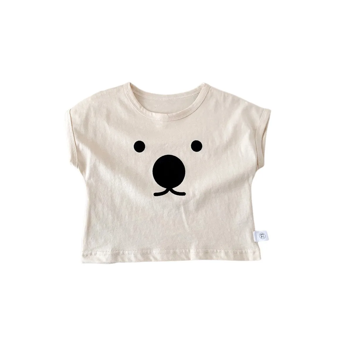 Детски дрехи от 0 до 3 години, тениска, лятна тънка тениска с анимационни мечка, красиви блузи къс ръкав за момичета и момчета, детски тениски с кръгло деколте, корейската новост