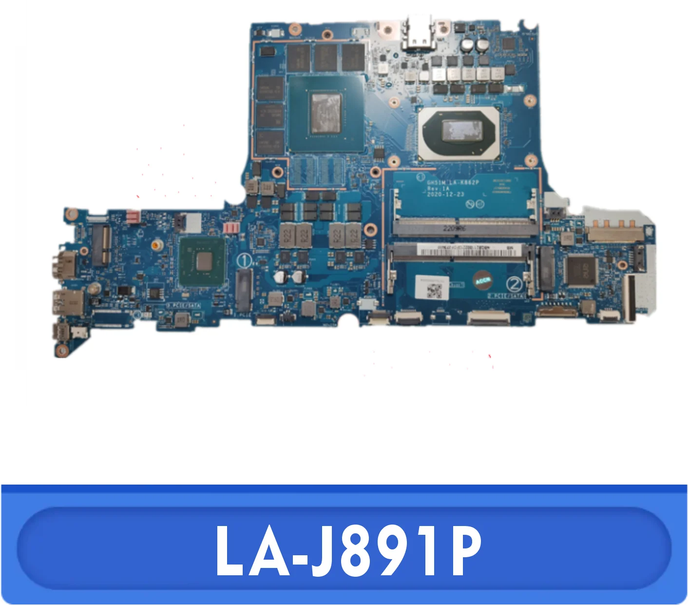 Дънна платка LA-J891P 5 AN515-52 дънна платка на лаптоп Процесор: I7-10750H SRH8Q графичен процесор: N18E-G1-B-KA-A1 RTX2060 6G DDR4 100% тествана в нормален режим