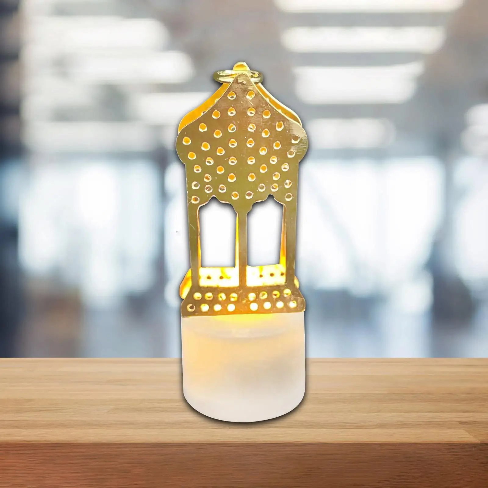 Железни светлини на Рамадан, украса на Ейд АЛ Адха, беспламенные малки нощни осветителни тела за барове, настолни мюсюлмански ресторанти Курбан Курбан