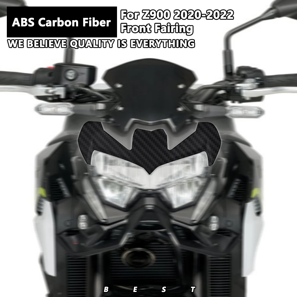 За KAWASAKI Z900 2020 2021 2022 Цвят карбон Преди Предни Автомобилни Фарове, Обтекател, Аксесоари за Мотоциклети