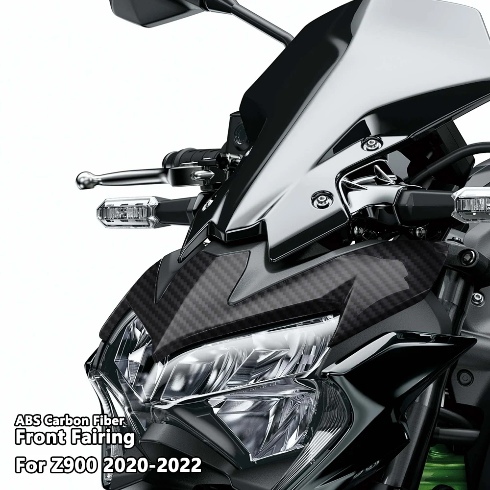 За KAWASAKI Z900 2020 2021 2022 Цвят карбон Преди Предни Автомобилни Фарове, Обтекател, Аксесоари за Мотоциклети
