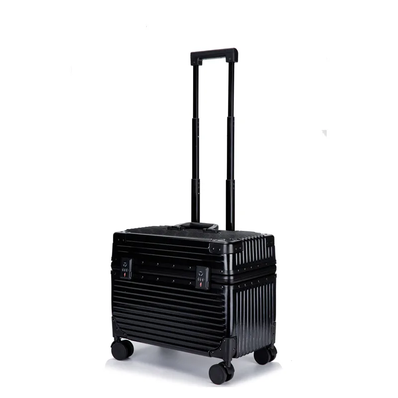 Калъф за пилот, багаж, 16 см, 18 см, 20 см, универсално колело, алуминиева рамка, кутия за снимки, с малък куфар