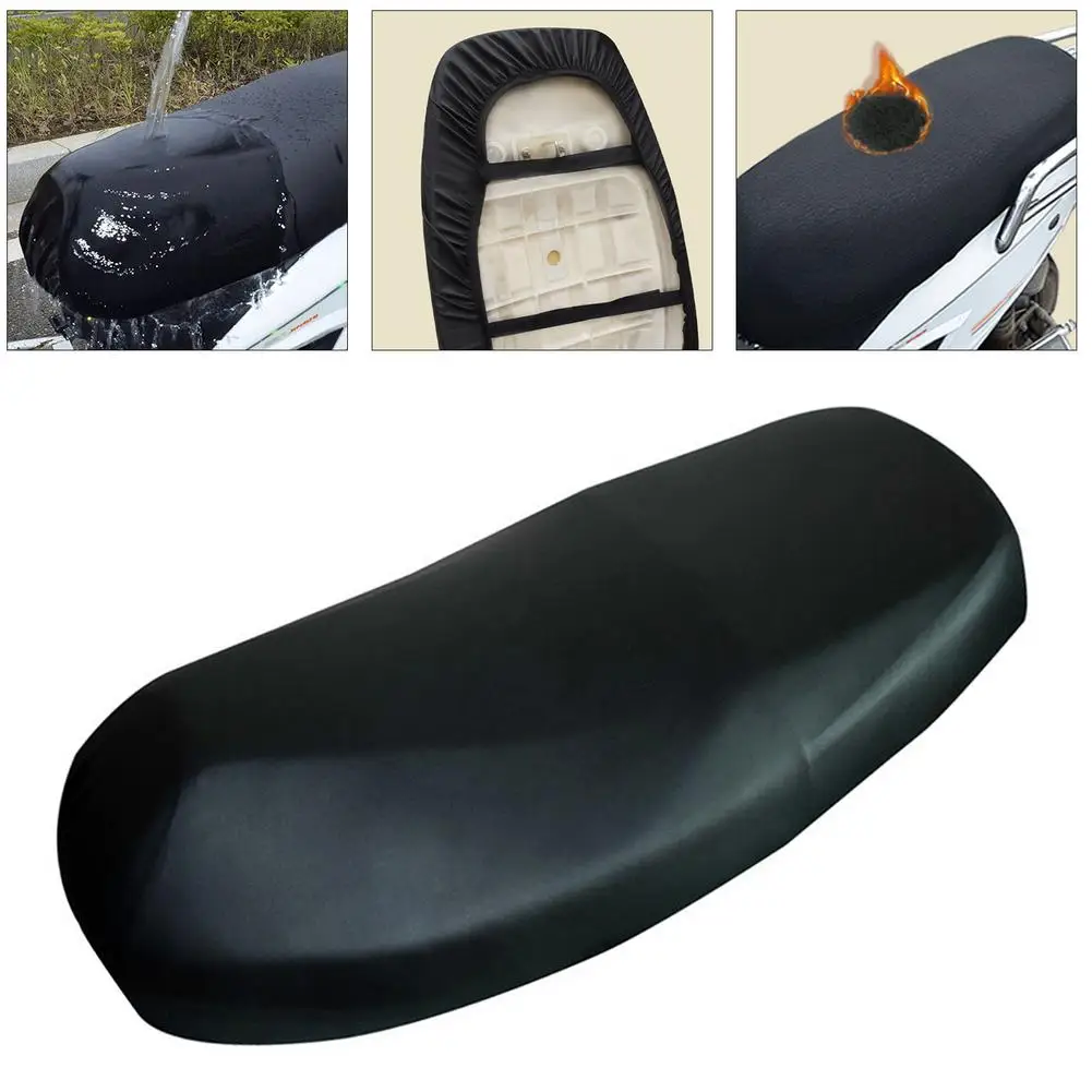 Калъф за седалка на мотоциклет, кожен протектор на седалката, устойчив на абразия водоустойчив калъф за мотоциклет, скутер, электромобиля