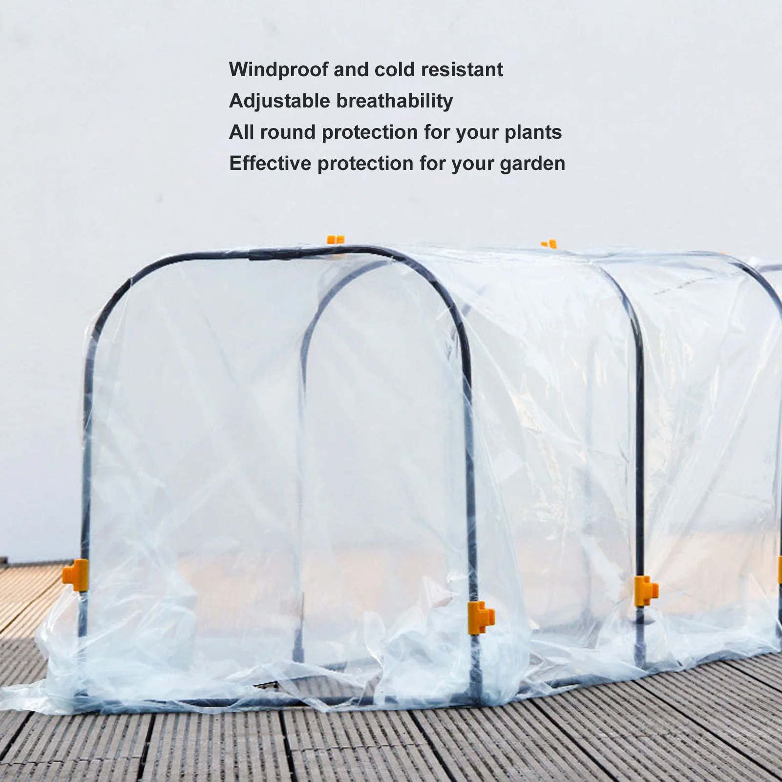 Комплект Капачки за Оранжерийни растения Прозрачна Пластмасова Тепличная Филм Omni Warming Силна Опора богат на функции за Защита от Замръзване