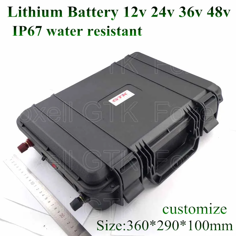 Куфар с литиево-йонна батерия с голям капацитет 12V 150AH с корпус от ABS Система BMS за слънчеви електрически Golf troll motor