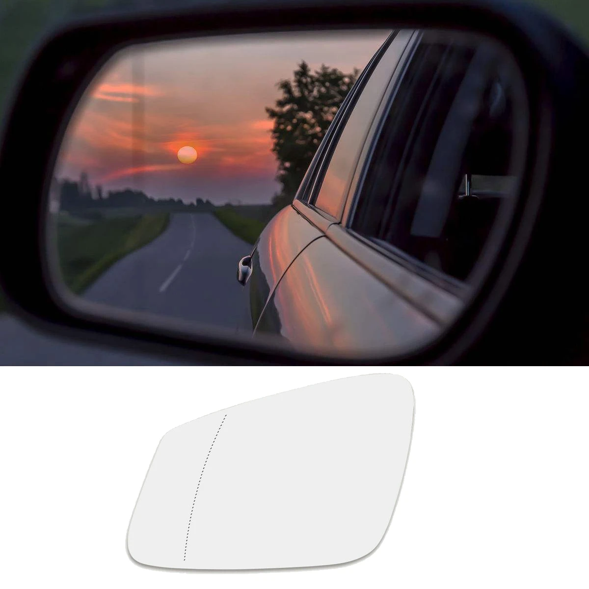 Лявото Странично Огледало за Обратно виждане с Подгряване 2Pin за BMW 1 2 3 4 5 Series F20 F22 F30 F34 F32 F07 F10