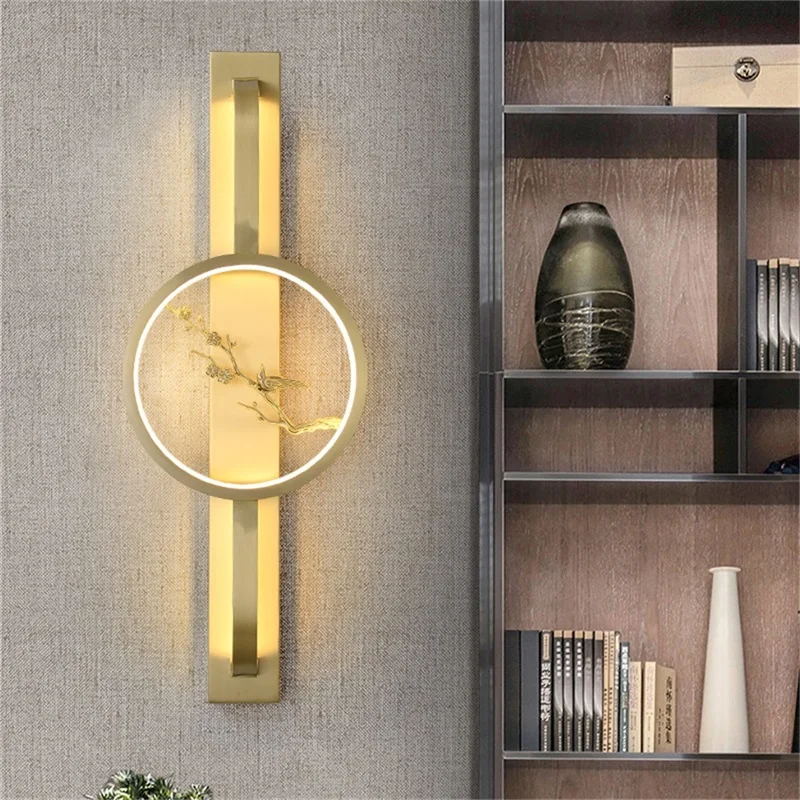 Месинг, с монтиран на стената лампа OUTELA, модерен и луксозен дизайн, стенни лампи за Дома, всекидневна, коридор