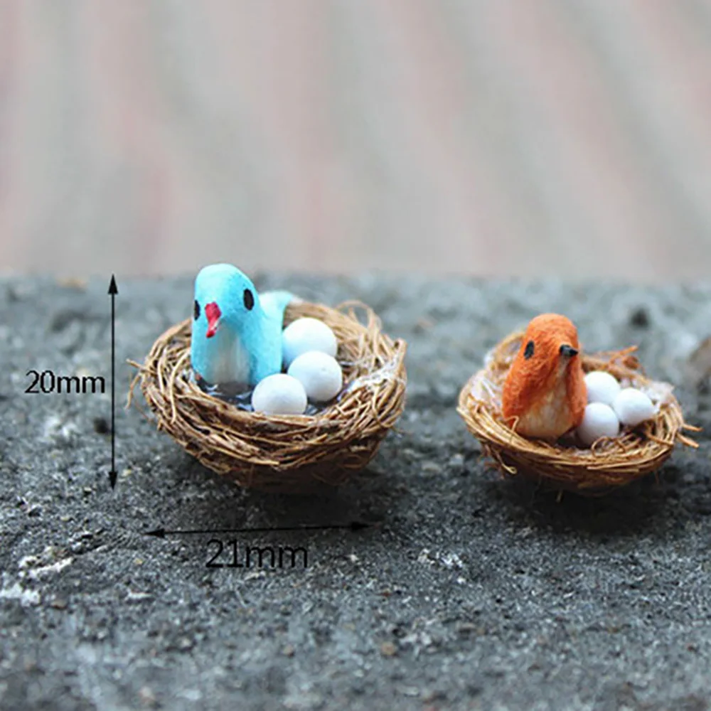 Миниатюрни аксесоари за куклата къща 1/12, имитирующая мини-bird ' s nest Мебели, Играчки с птичьими яйца за украса куклена къща