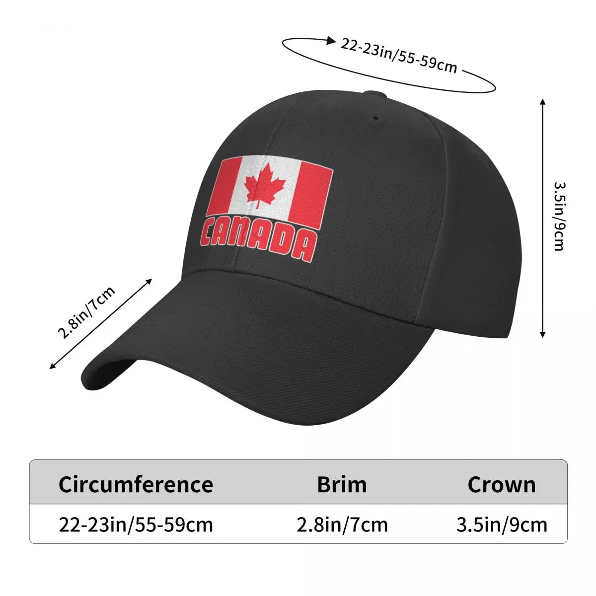 Модерна бейзболна шапка Canada Day Гордост за жените и Мъжете, персонални Регулируема шапка за татко с канадски флага за възрастни, на улицата