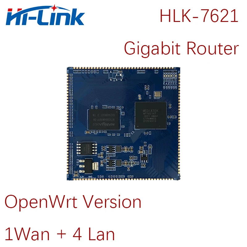 Модул gigabit рутер Hi-Link за 4G LTE MT7621A OpenWRT GbE с Интерфейса PCIe HLK-7621