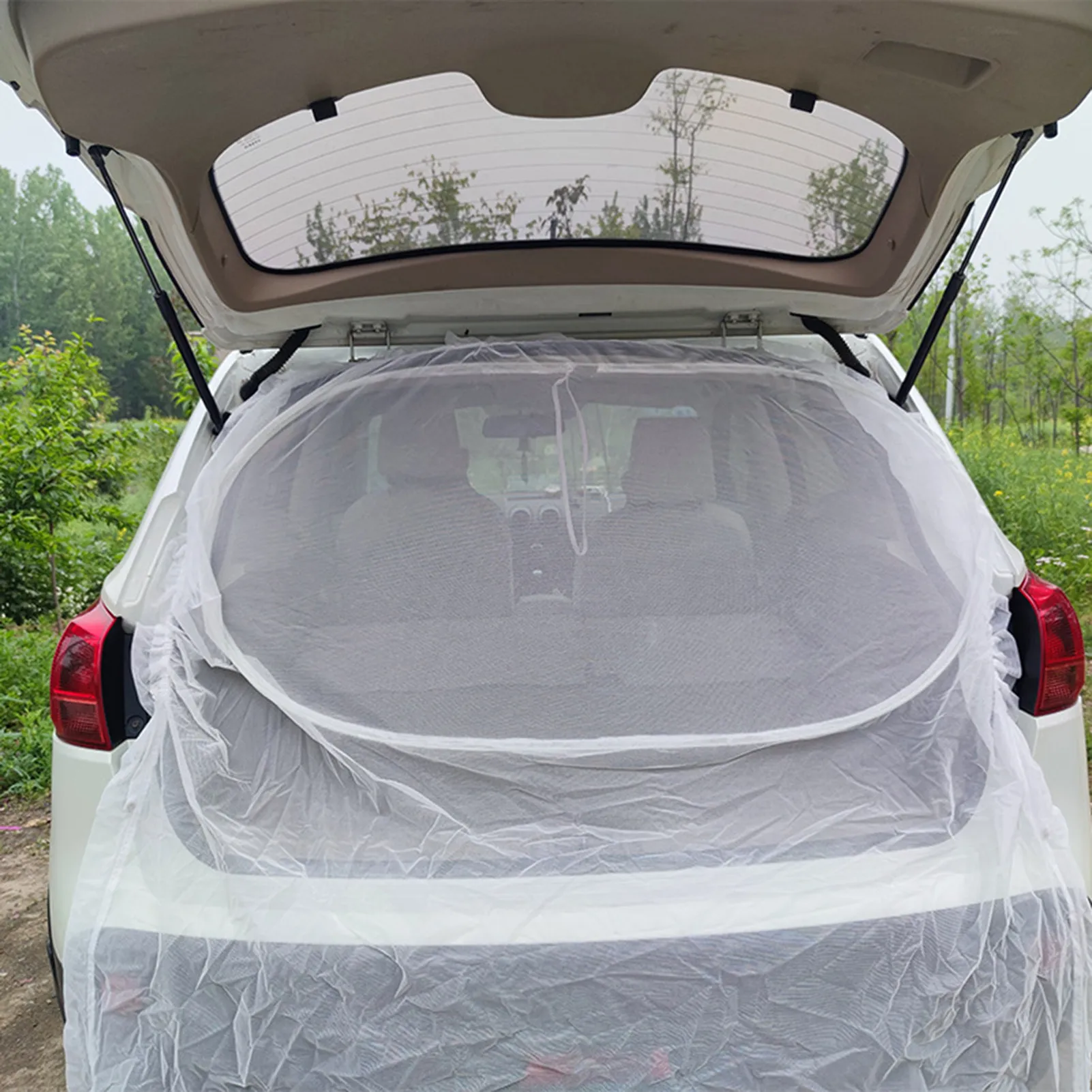 Мрежа от мухи, магнитна мрежа за задната врата на колата, защита от комари, магнитно усвояването, Ветрозащитный авто екран за самостоятелно шофиране на открито