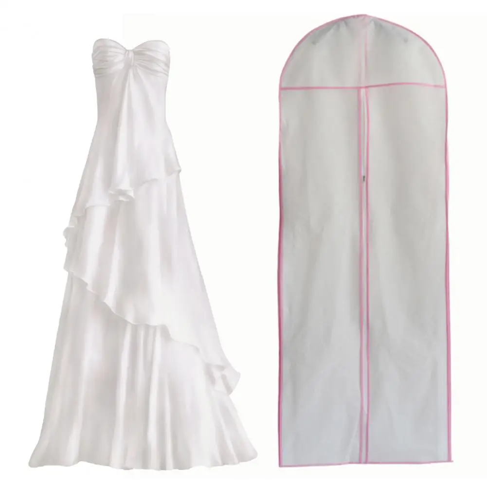 Нетъкан материал, здрав защитен калъф за булчински рокли, устойчив на абразия прахоустойчив калъф, прахозащитен, за да проверите за гардероб