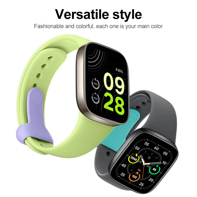 Нова каишка за часовник Redmi Watch 3, мек силиконов каучук, разменени гривна за Xiaomi Redmi watch 3, смарт гривна за спортни часа
