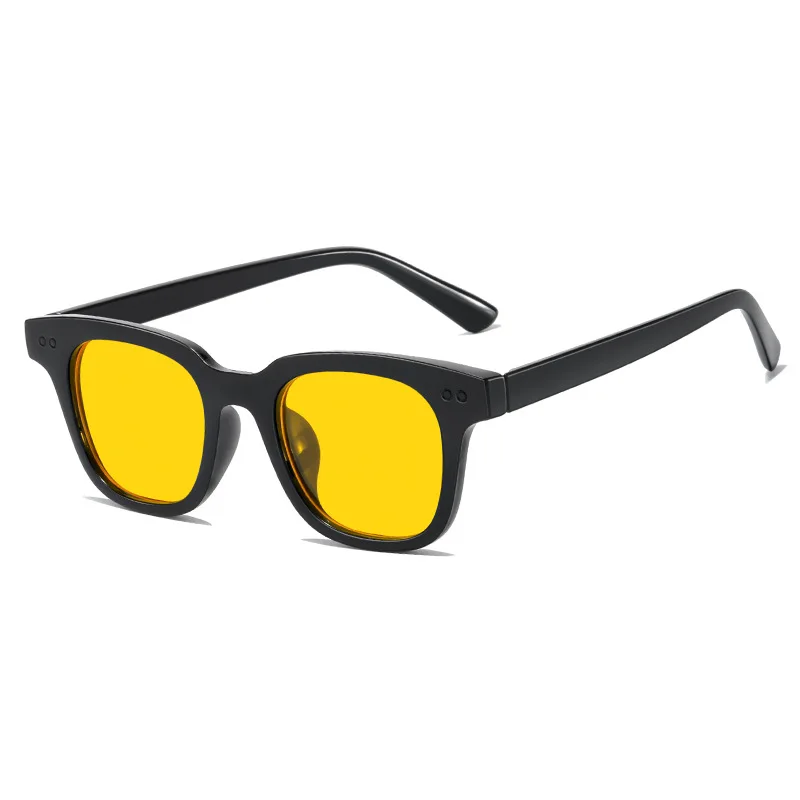 Нови Модерни Правоъгълни слънчеви очила За жени, мъже, Реколта Подарък Квадратни Слънчеви очила, сенки за жени, мъже, UV400, с 2 точки, стил на точки
