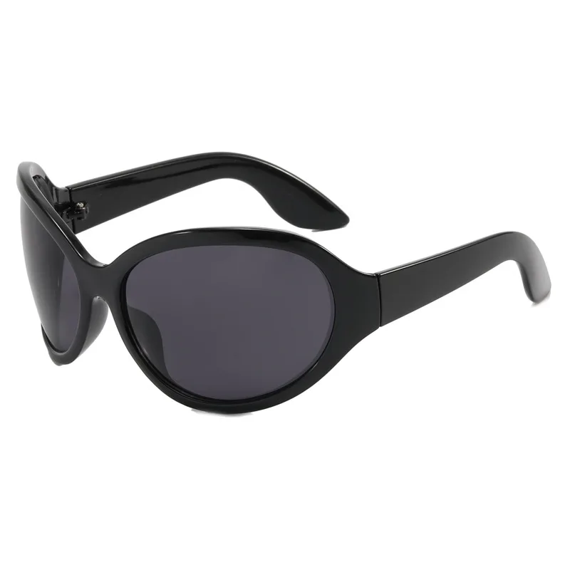 Нови дамски слънчеви очила за Защита от слънцето с UV-защита на Персонални хип-хоп Y2g Слънчеви очила в голяма рамка, Улични стрелба, Шофиране Пътуване