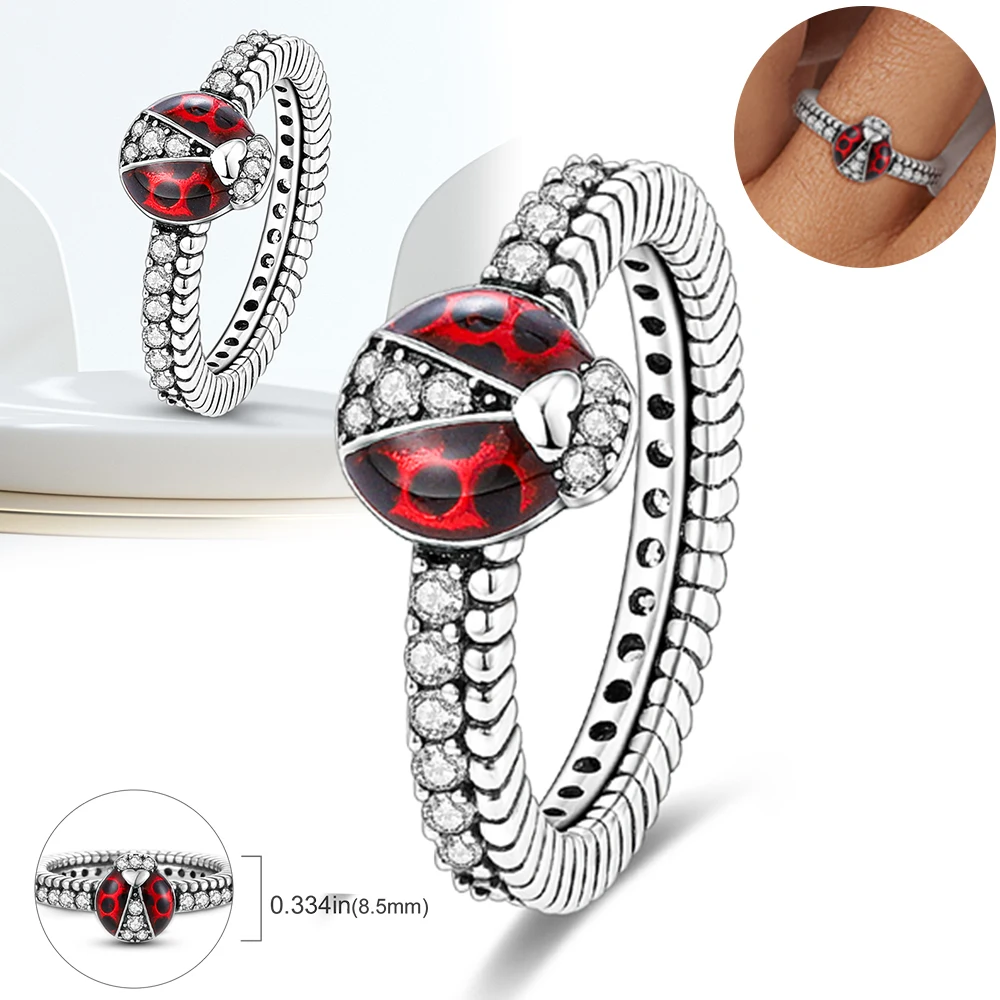Ново сребърен пръстен проба 925 с пеперуда, змеевидным блясък и полирани линии, женски пръстен на пръста си, сватбени декорации за годеж