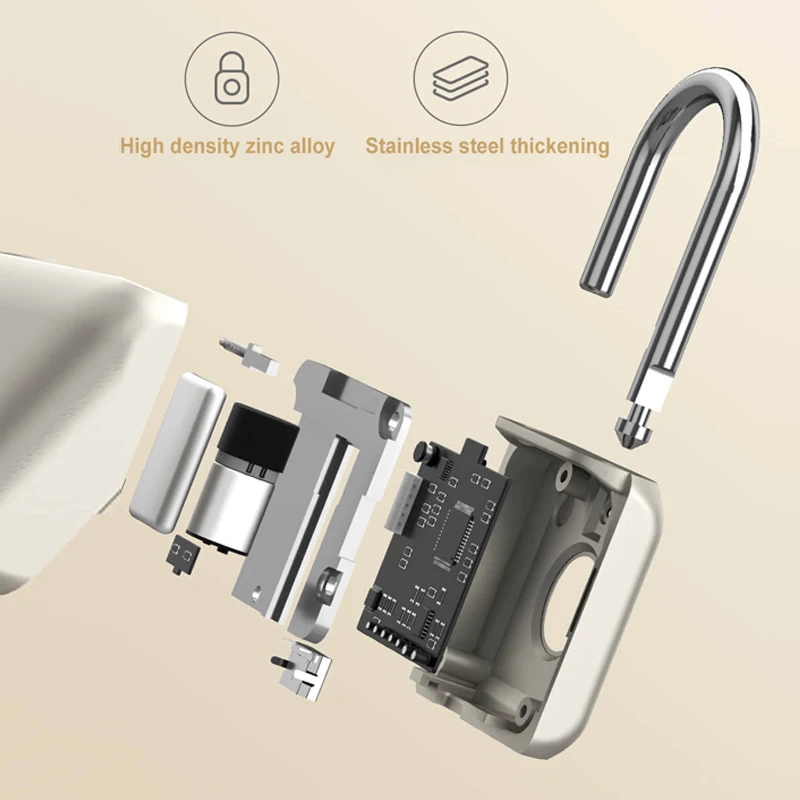Оригинален Xiaomi Smart Touch Система за Заключване на вратите с Отпечатъци от пръсти, Зареждане чрез USB, Бесключевой Противоугонный Заключване Mijia, Пътен Калъф, Заключване за Сигурност Кутия