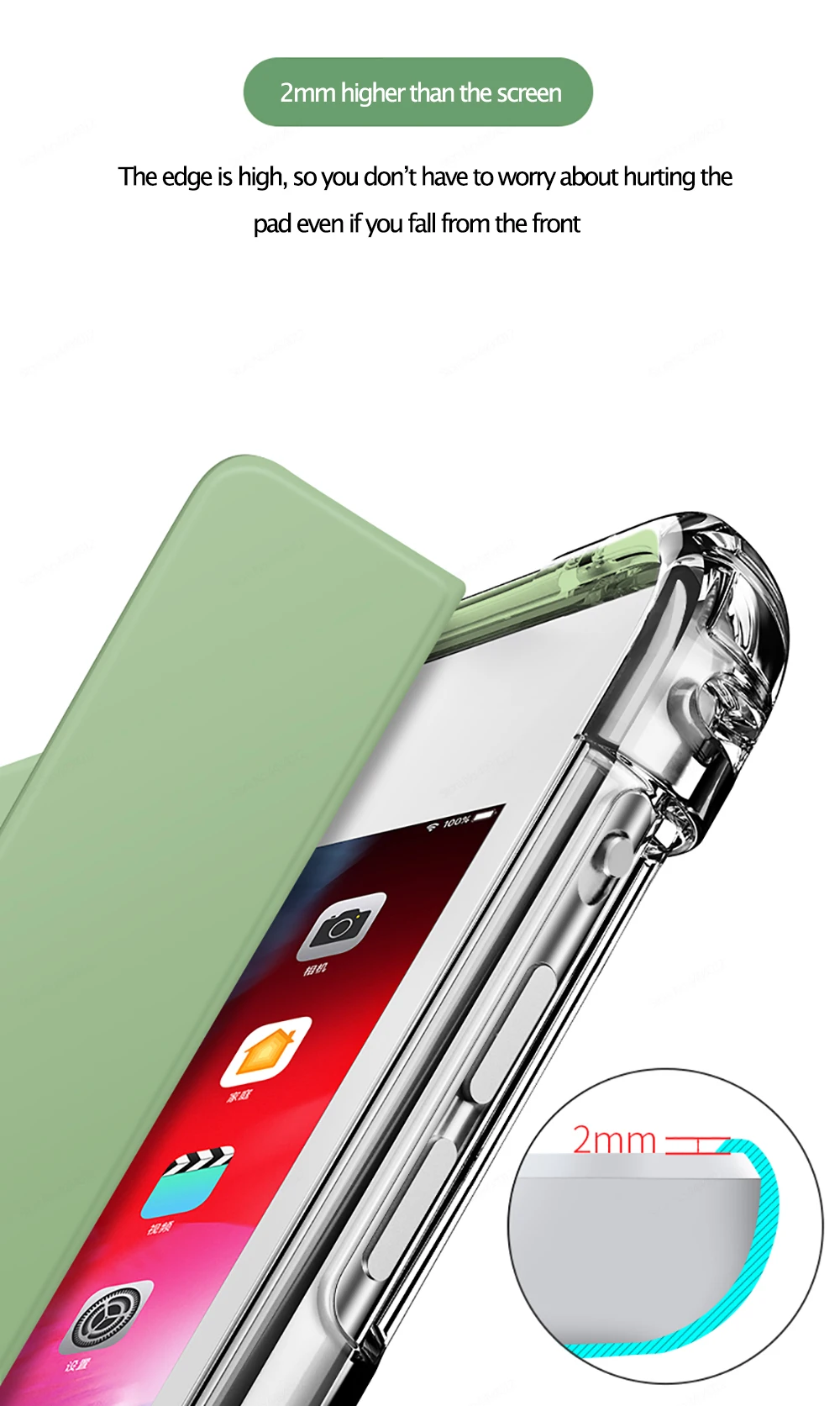 Поколение на калъфи За iPad Pro 11 2021 iPad Air 4 Case 2020 iPad Case 10.2 7 8th Pro 11 2020 Mini 5 10.5 Air 2 9.7 6th funda Case