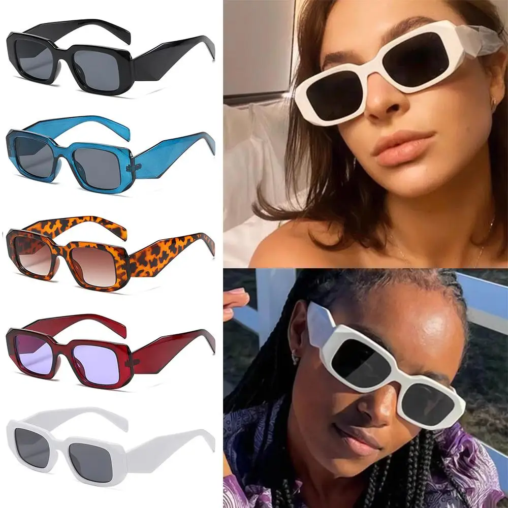 Ретро Модни Слънчеви Очила Правоъгълник Y2k Слънчеви Очила за Жени, Мъже 90-те години на Реколта Квадратна Дограма Нюанси UV400 Защита, Очила За Шофиране