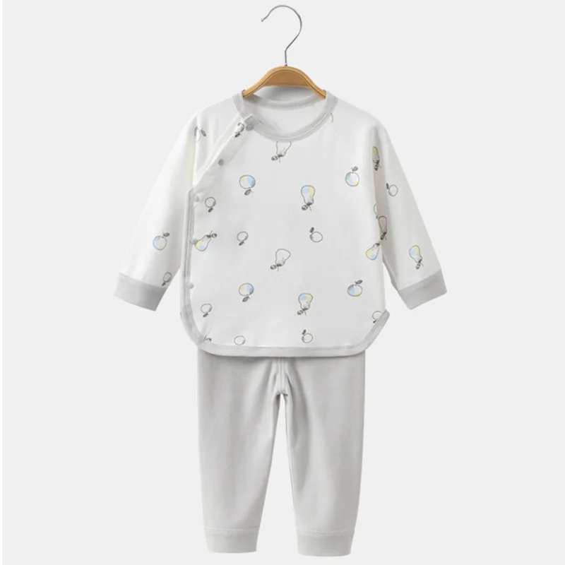 Топ и панталон за новородено, комплект дрехи за малки момчета и момичета, есенно-зимни дрехи за бебета, блузи, ежедневни дрехи с дълъг ръкав, костюми, пижами
